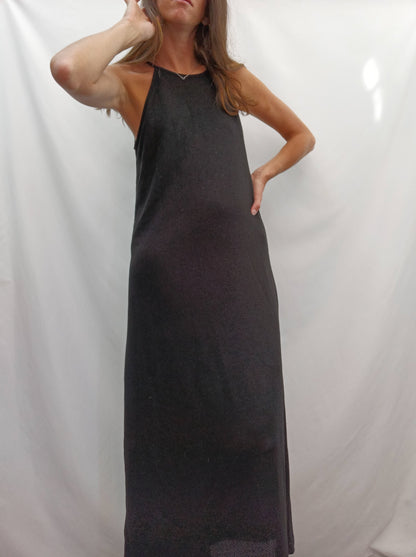 STRADIVARIUS.Long black knit dress TL