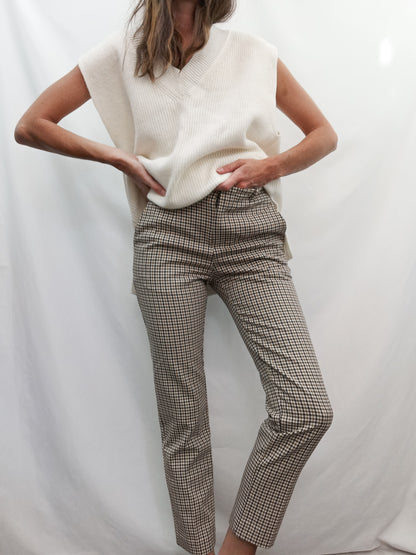 MANGO. Pantalón cuadros T.34