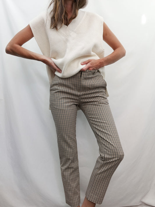 MANGO. Pantalón cuadros T.34