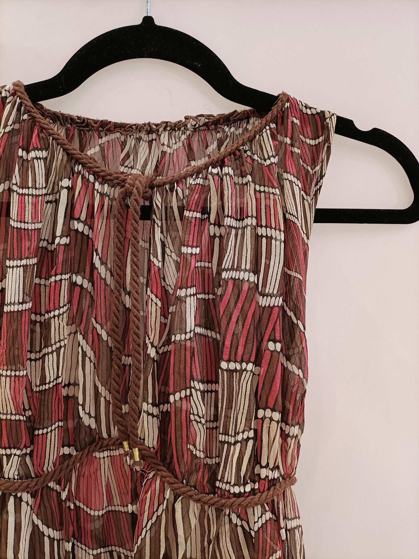 OTRAS. Vestido largo estampado T.u (m)