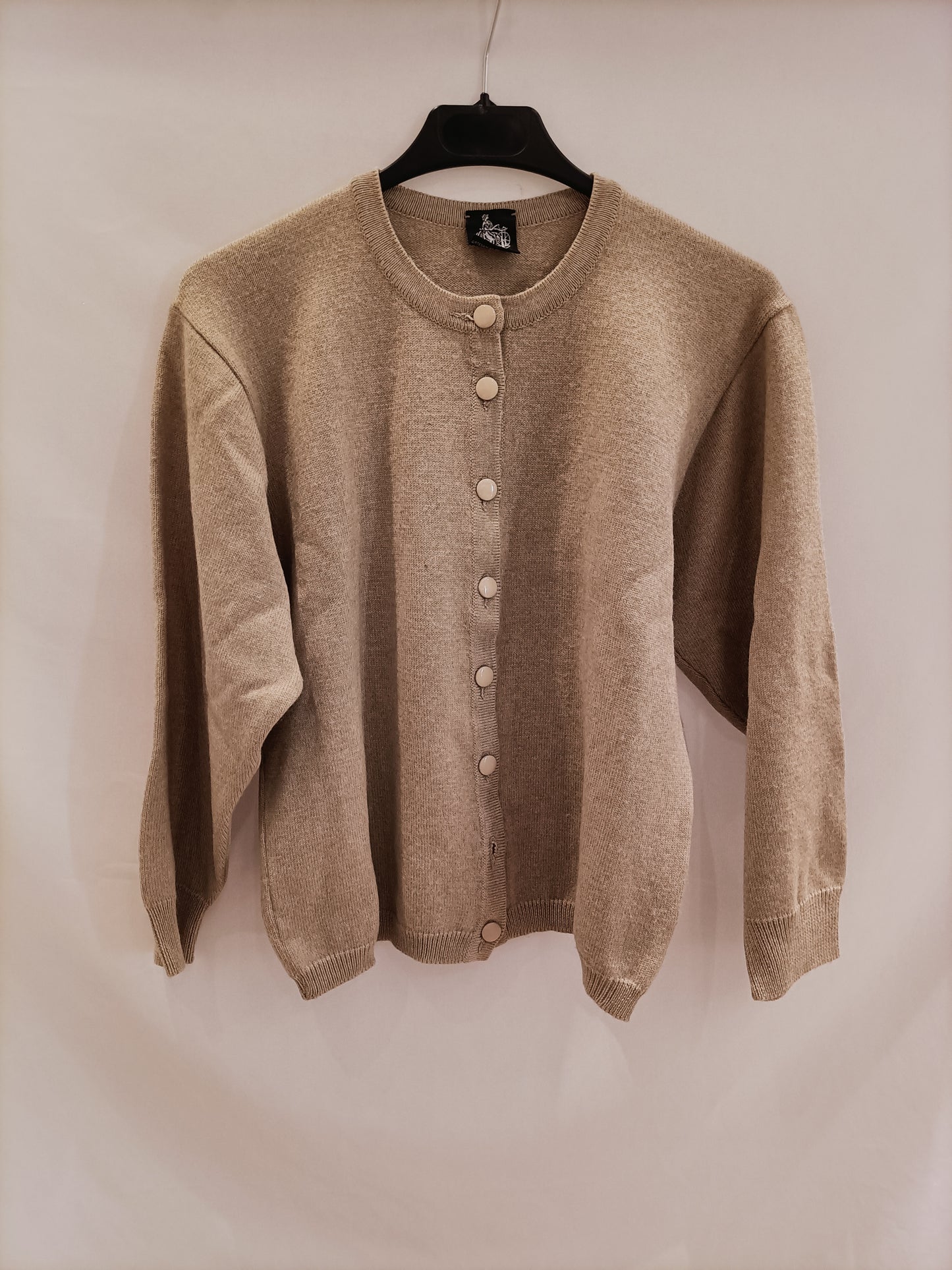 SAVIRS. Beige Ts Knit Cardigan