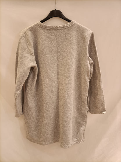 ZARA. Vestido gris sudadera T.m