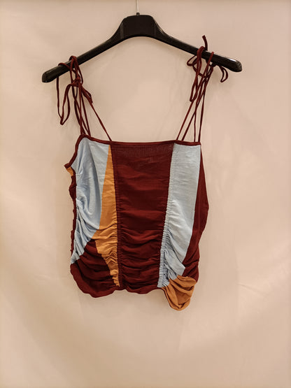 ZARA. Top punto rayas T.l