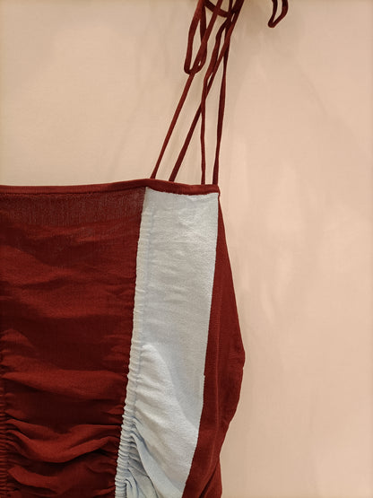 ZARA. Top punto rayas T.l