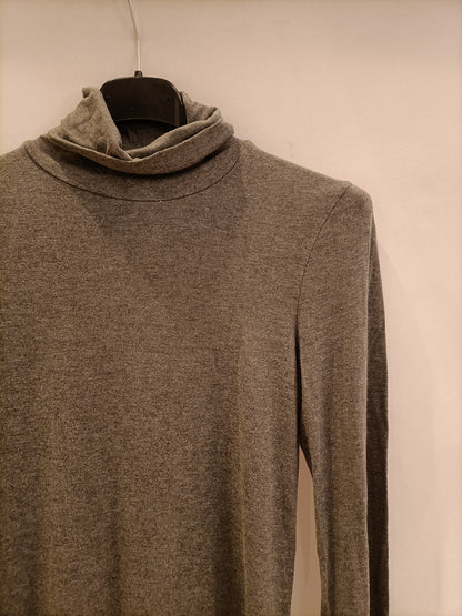 TENEZIS. Camiseta gris cuello alto T.m