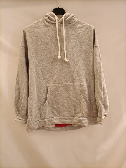 ZARA. Sudadera gris oversized T.m