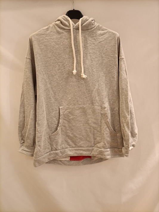 ZARA. Sudadera gris oversized T.m
