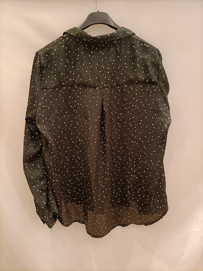 NOON. Black blouse with stars Tm