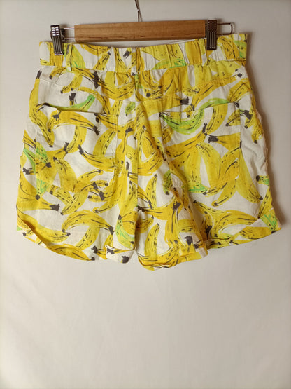 ZARA. Shorts fluido plátanos T.m