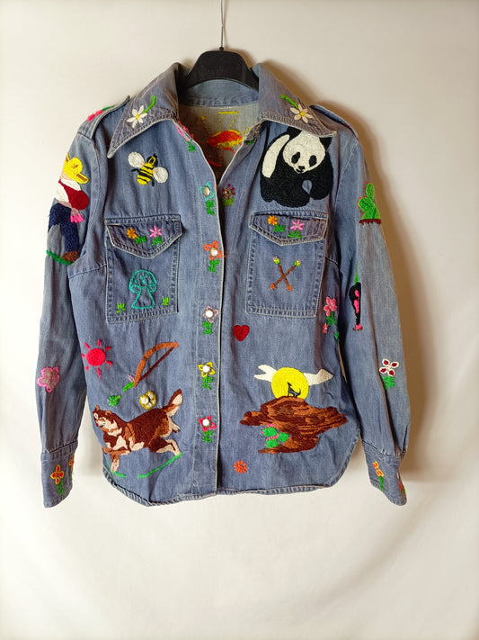 OTRAS. Cazadora bordada T.u(S)TARA