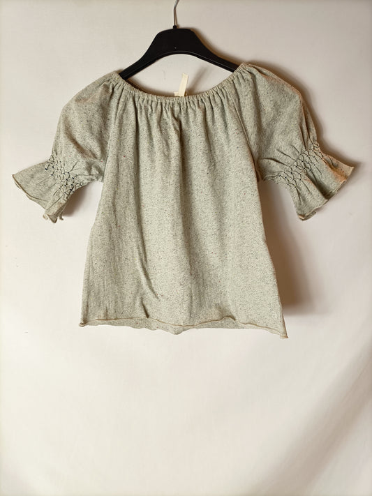BELLEROSE. Grey thread t-shirt, size 4 years