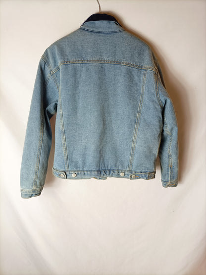 JOHN GALT. Cazadora denim borrego. T S