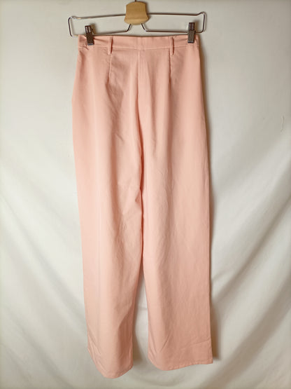 PULL&amp;BEAR. Pink wide-leg trousers, size 32