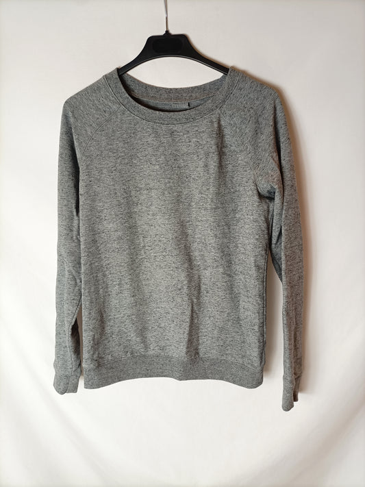 OTRAS. Sudadera gris jaspeada T.u(s)