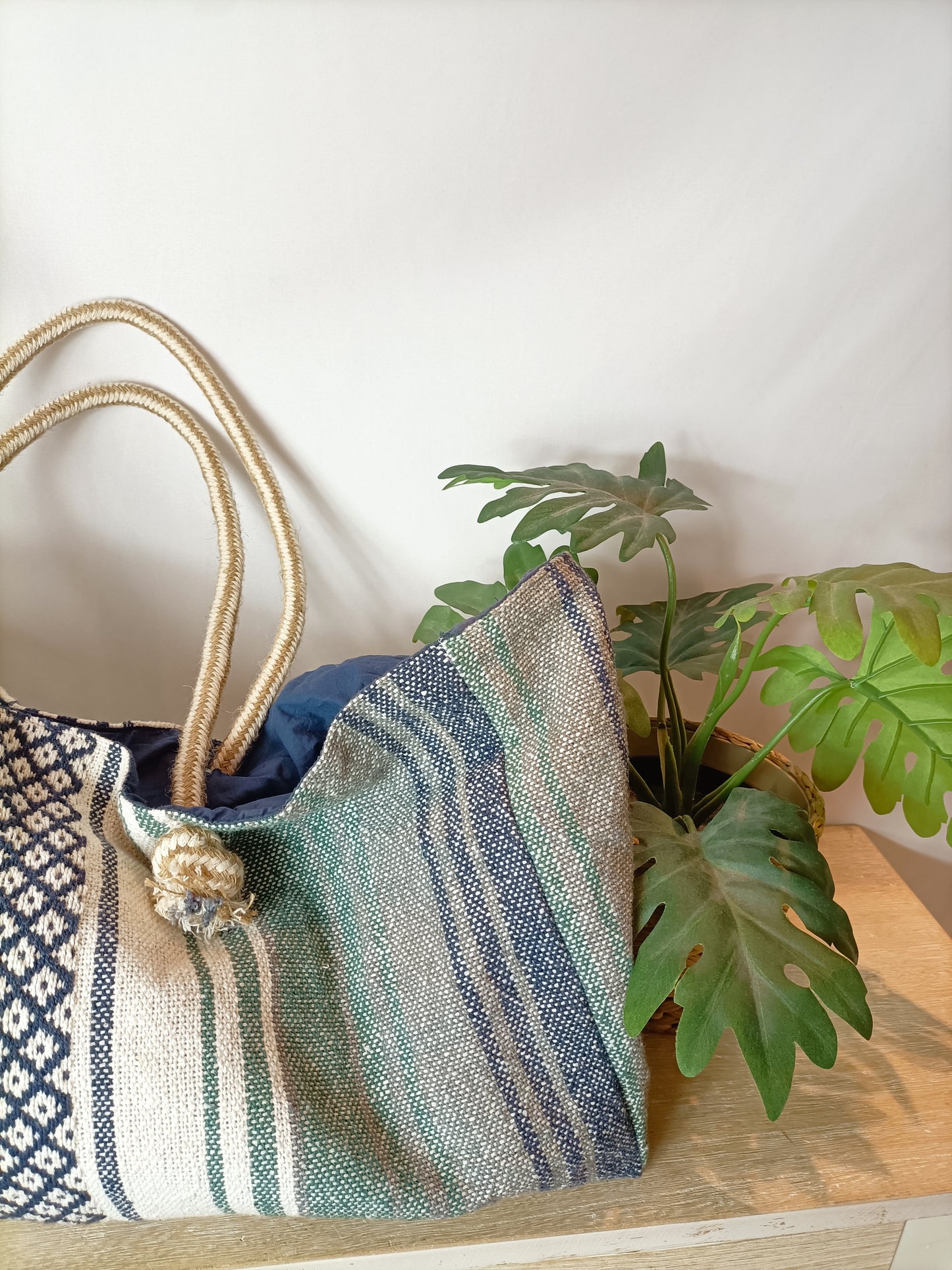 NATURA. Bolso tela étnico