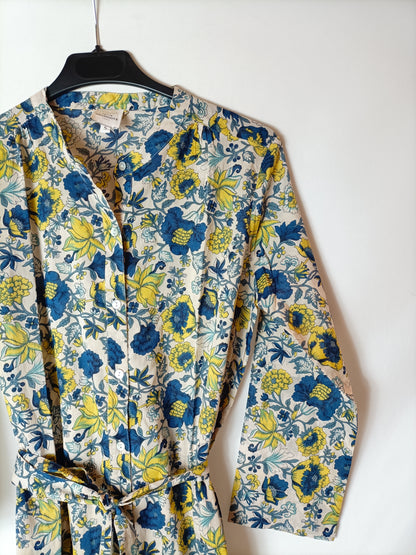 JOLIE JOLIE. Vestido midi camisero estampado. T S