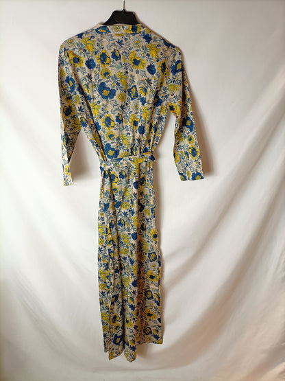 JOLIE JOLIE. Vestido midi camisero estampado. T S