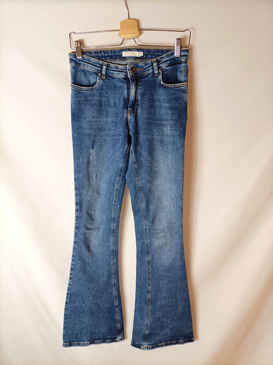 COSTER COPENHAGEN. Pantalones vaqueros campana. T 36