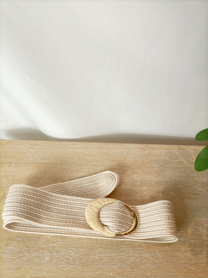 OTHERS. Textured beige belt. YOUR