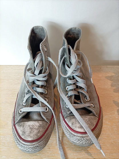 CONVERSE. Zapatillas grises efecto desgastado. T 39,5