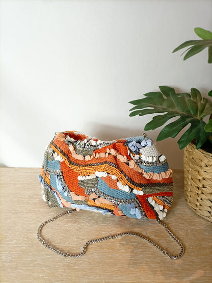 PARFOIS. Bolso hilos lentejuelas