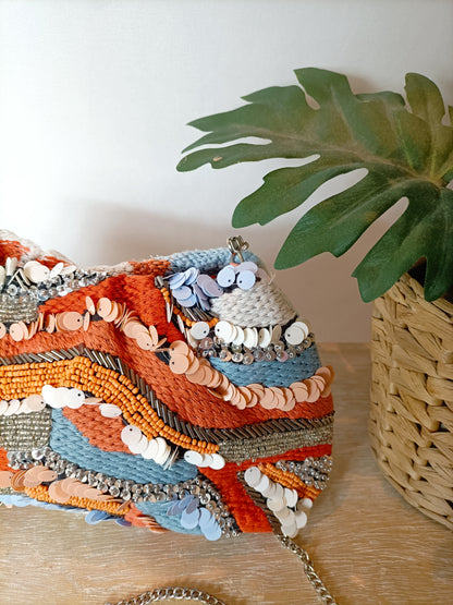 PARFOIS. Bolso hilos lentejuelas