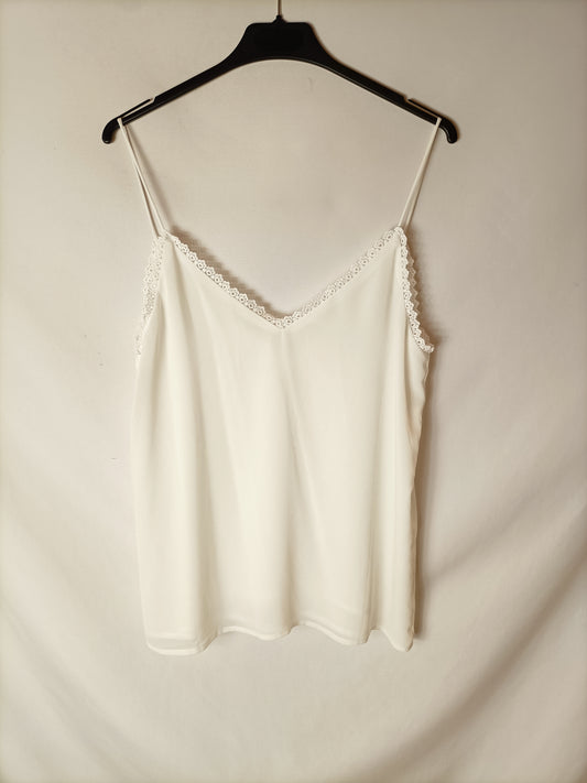 Y'COO PARIS. Top lencero blanco T.l