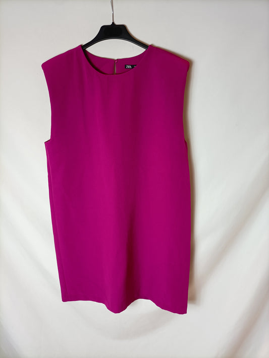 ZARA. Vestido corto buganvilla T.m