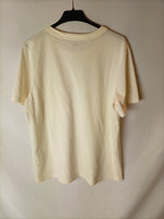 MADERWEL. Camiseta beige T.l