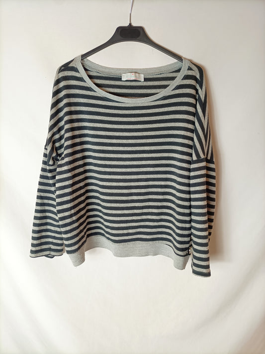 MIINTODAY.Short striped sweater YOU(s)