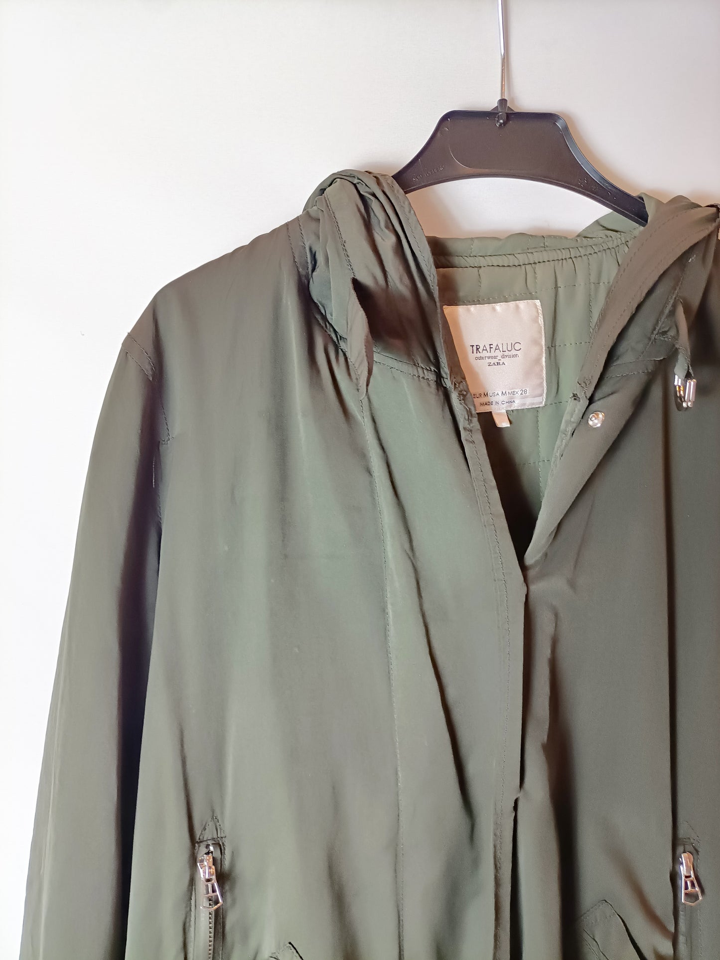 ZARA. Parka verde fina T.m (copia)