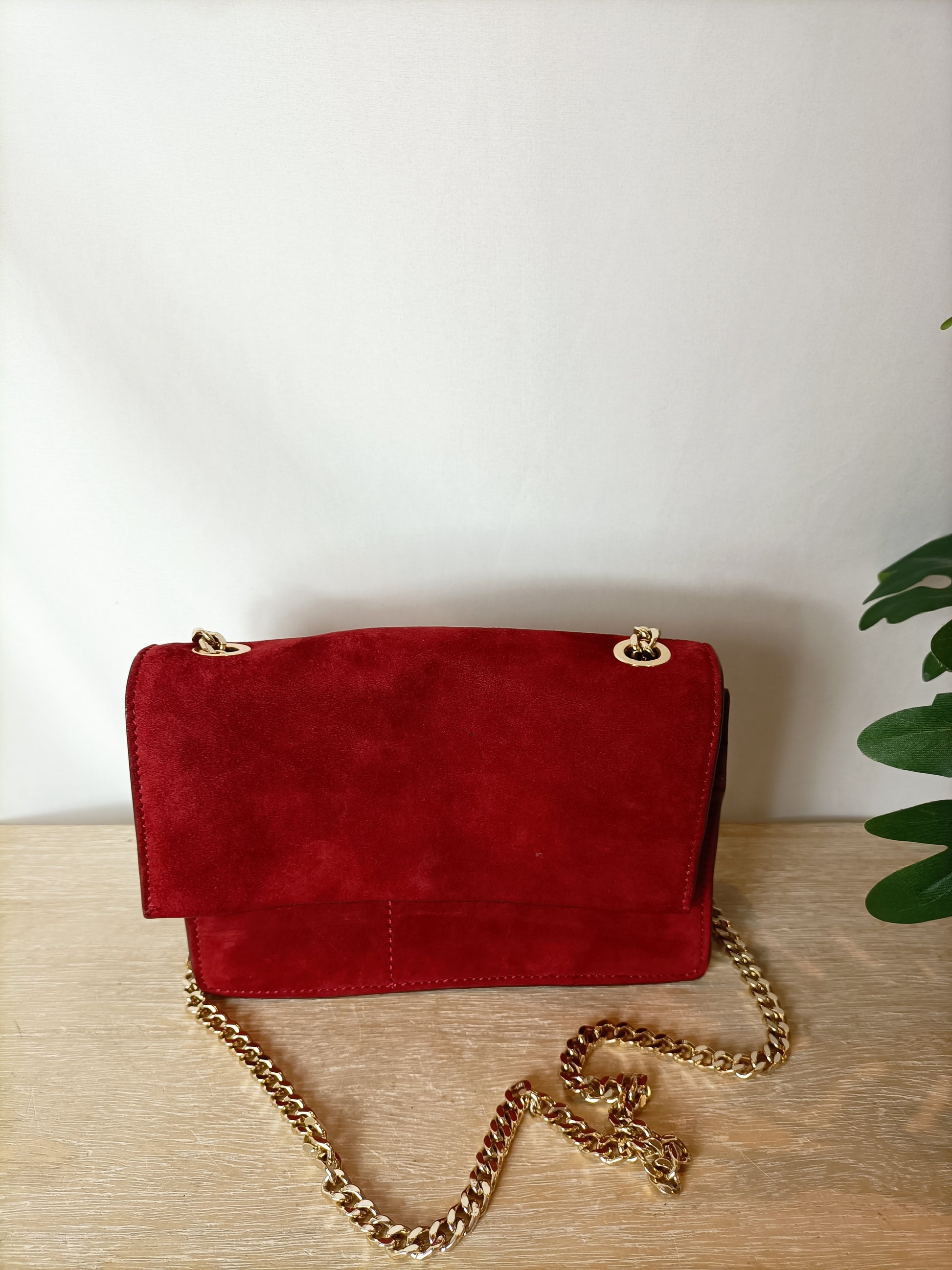Burgundy leather bag (tara) – Hibuy market1