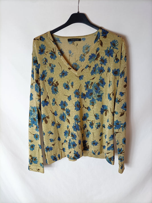 TOASTS. Golden flower sweater (m/l)