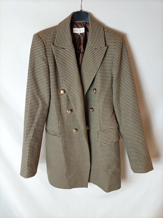 LEFTIES. Abrigo/blazer pata de gallo T.m