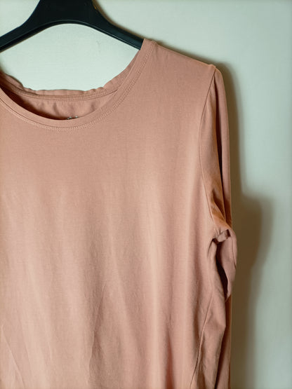 PUNTO ROMA. Camiseta básica rosa T.m