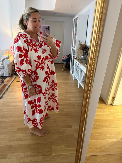 H&amp;M. White floral dress T.xxl