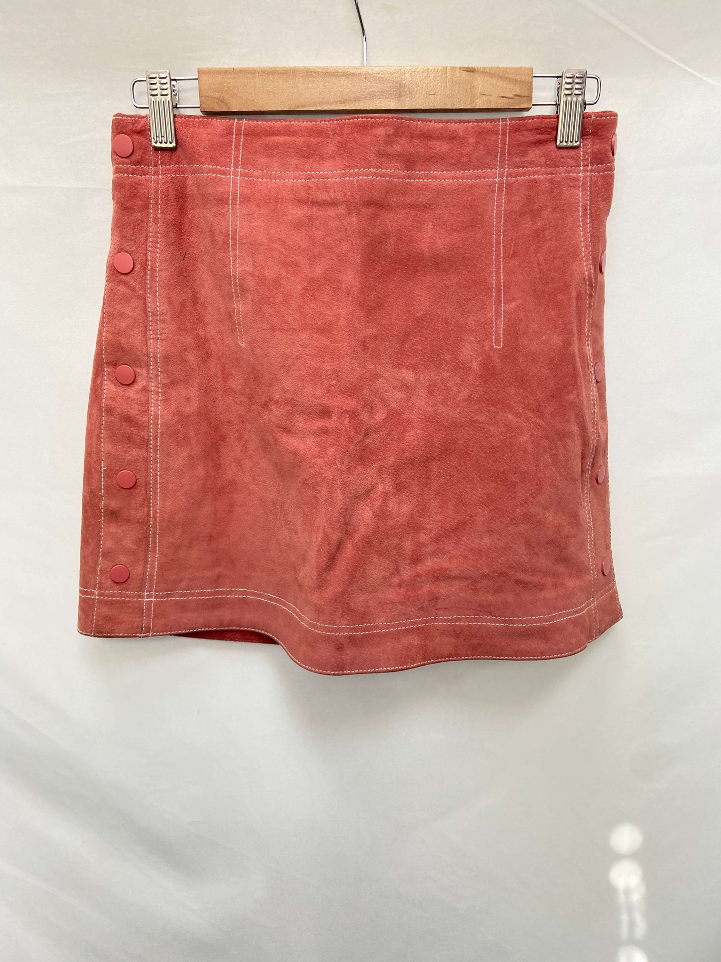 MANGO.Falda ante rosa oscuro T.s