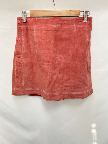 MANGO.Falda ante rosa oscuro T.s