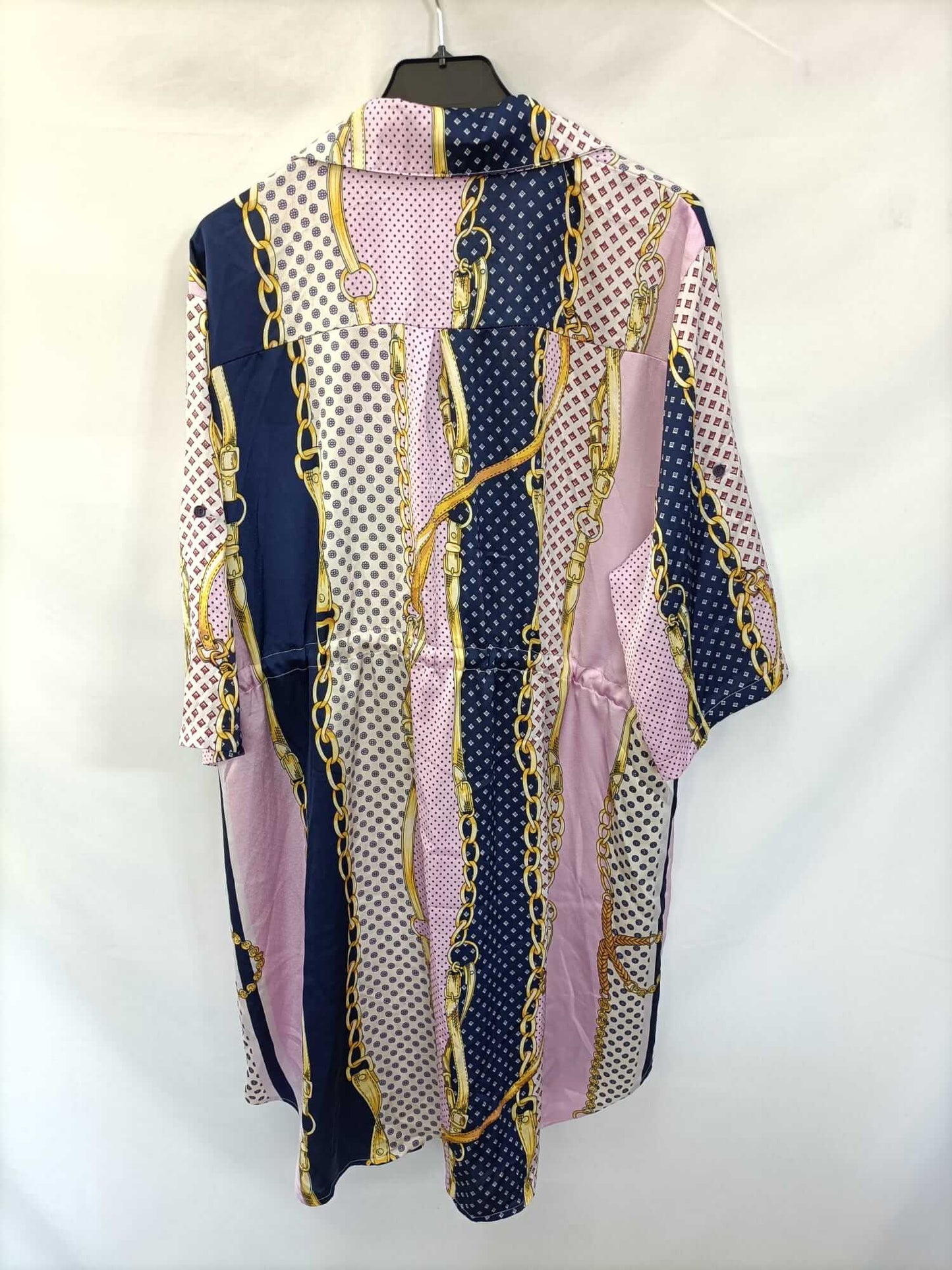 OTRAS. Vestido estampado cadenas T.l/xl