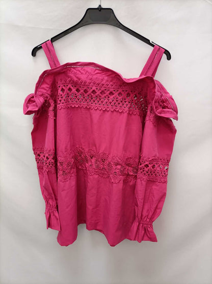 JCL. Top rosa encaje Tu (m/l)