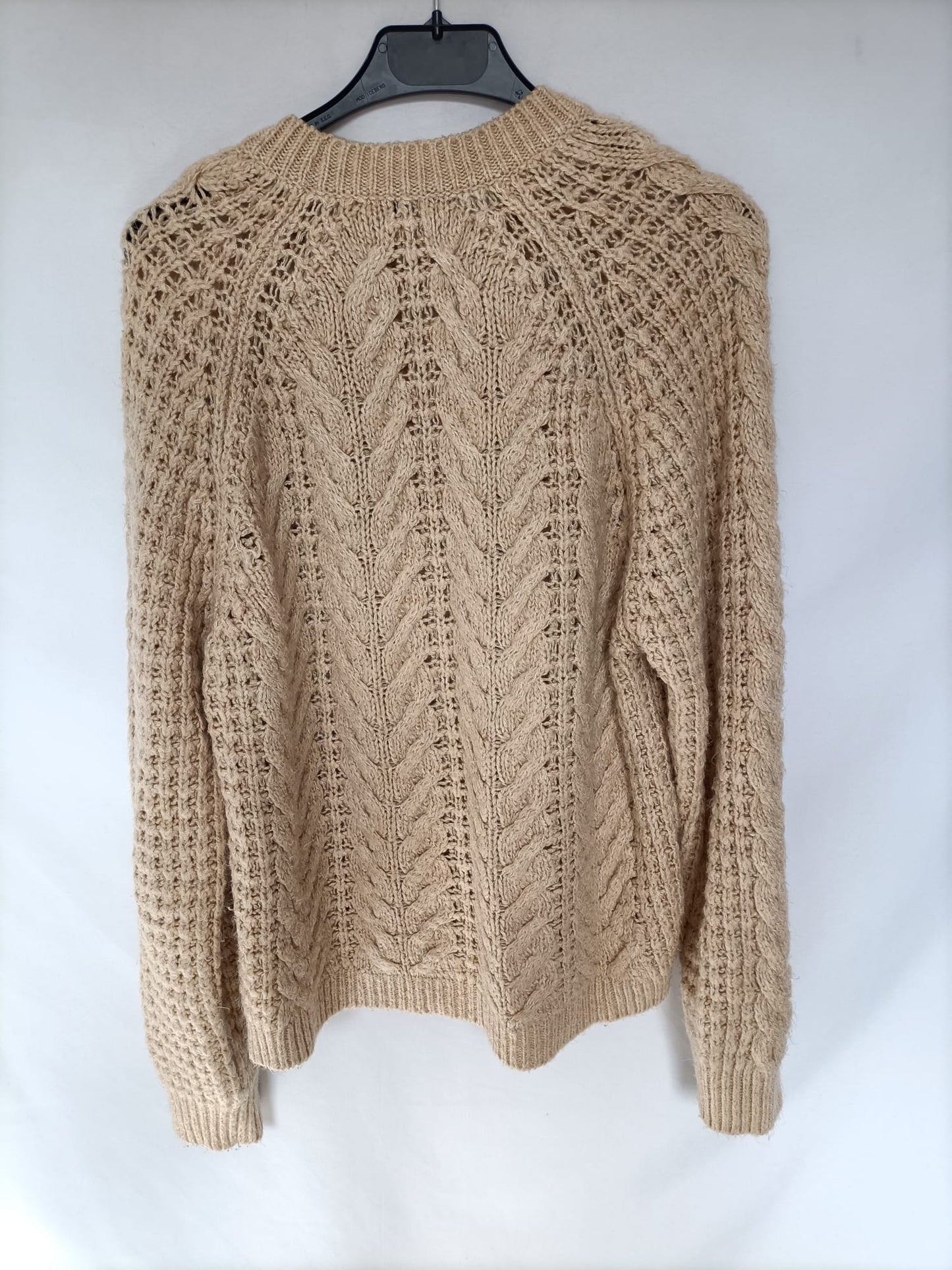 MANGO. Jersey lana beige T.m