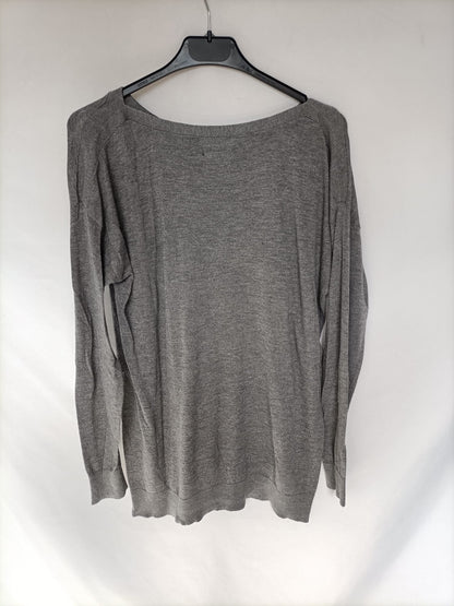 MANGO. Jersey gris cashemere T.s
