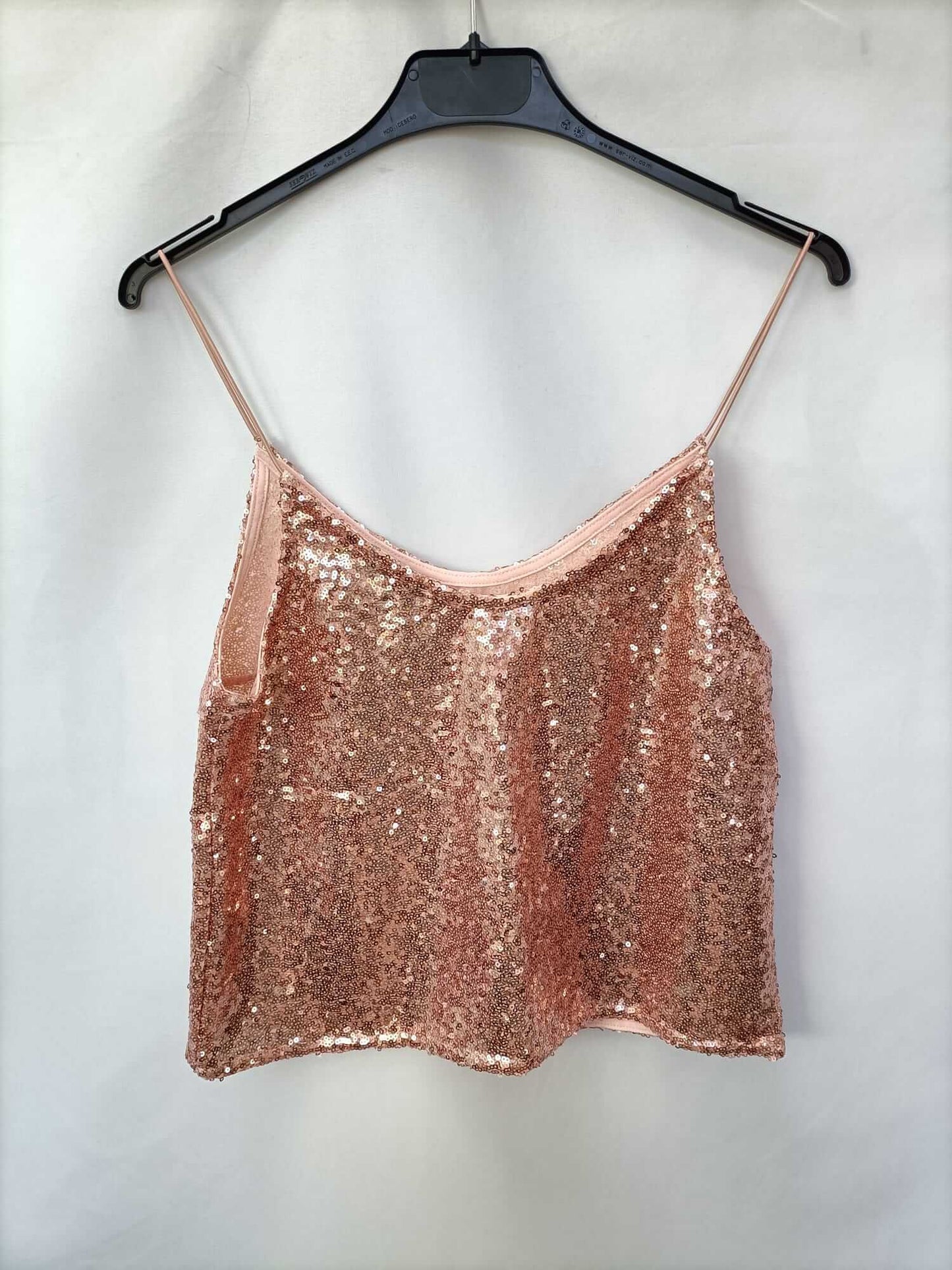 SUBDUED. Top lentejuelas rosas T.m