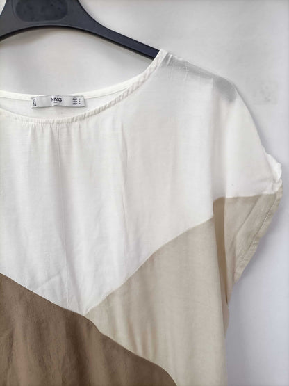 MANGO. Tricolor blouse Tm