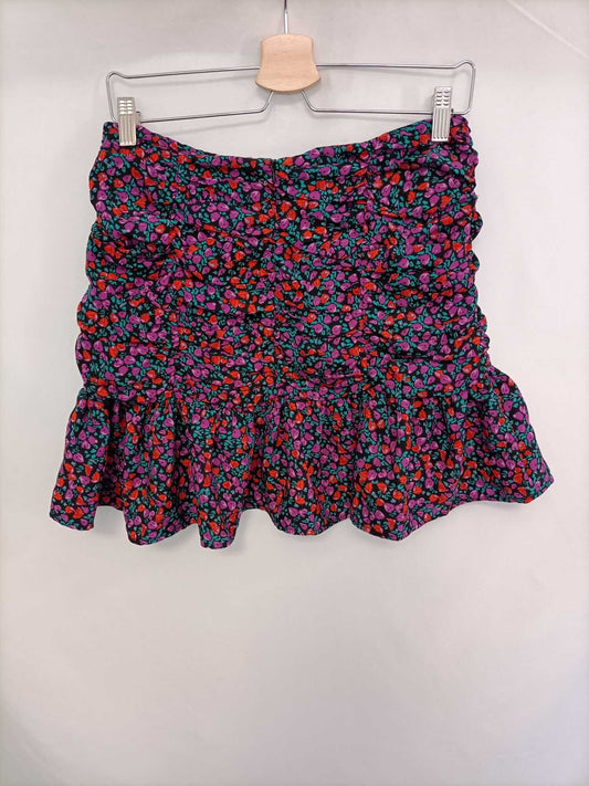 LEFTIES.Falda corta fruncida T.m