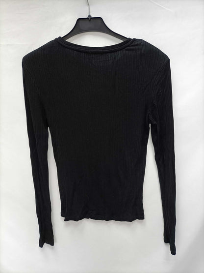 SFERA.Finite black knit jersey Tm