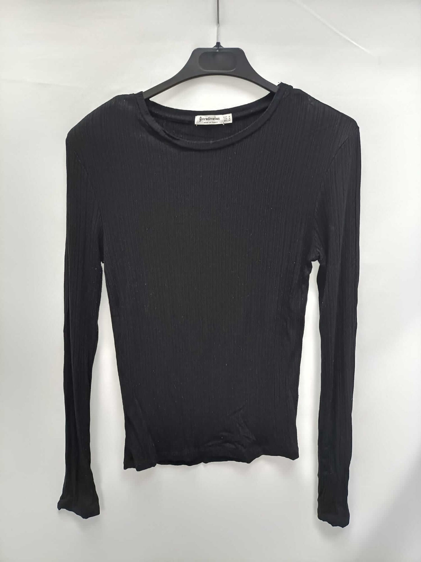 SFERA.Finite black knit jersey Tm