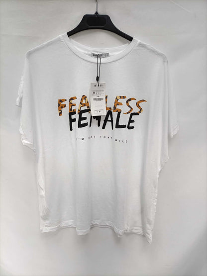 STRADIVARIUS.Tm phrase t-shirt