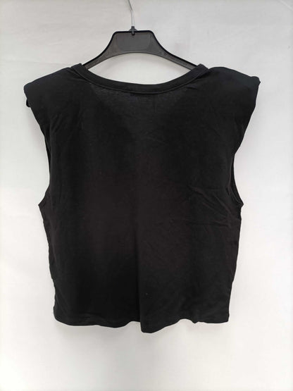 ZARA. T-shirt with shoulder pads and sequins Tm