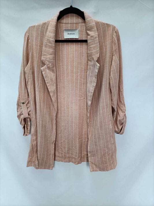 STRADIVARIUS.Salmon striped blazer T.xs